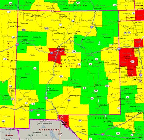 new mexico air quality areas